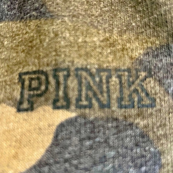 Victoria’s Secret Pink Camouflage Zip-Up Hooded Sweatshirt Jacket - Picture 6 of 15